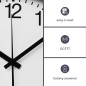 HORLOGE MURALE EN ALUMINIUM - Ø 30 cm