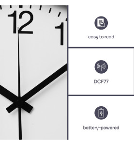HORLOGE MURALE EN ALUMINIUM - Ø 30 cm - Velleman