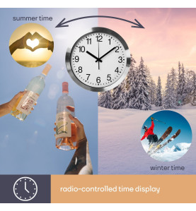 HORLOGE MURALE EN ALUMINIUM - Ø 30 cm - Velleman