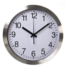 HORLOGE MURALE EN ALUMINIUM - Ø 30 cm - Velleman