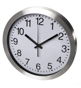 HORLOGE MURALE EN ALUMINIUM - Ø 30 cm - Velleman