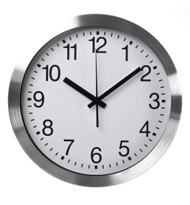 HORLOGE MURALE EN ALUMINIUM - Ø 30 cm - Velleman