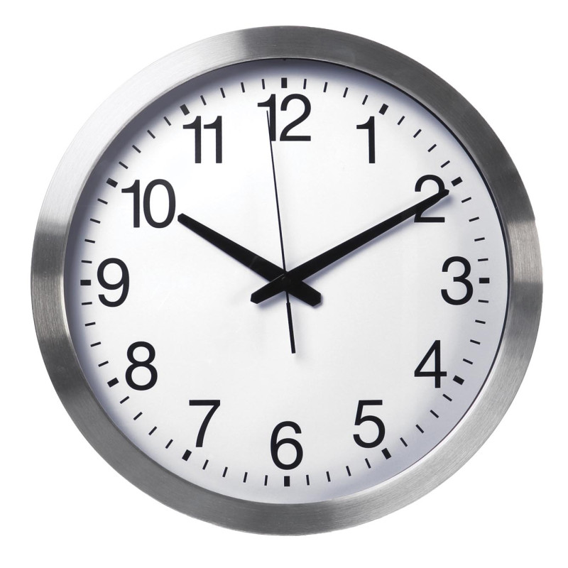 HORLOGE MURALE EN ALUMINIUM - Ø 40 cm