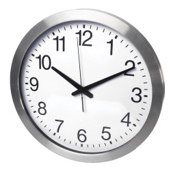 HORLOGE MURALE EN ALUMINIUM - Ø 40 cm