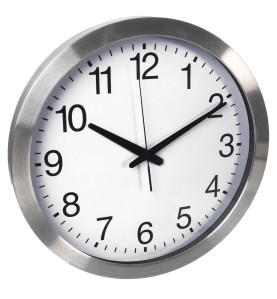 HORLOGE MURALE EN ALUMINIUM - Ø 40 cm - Velleman