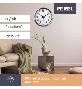 HORLOGE MURALE EN ALUMINIUM - Ø 50 cm - Velleman