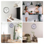 HORLOGE MURALE EN ALUMINIUM - Ø 50 cm HORLOGE MURALE EN ALUMINIUM - Ø 50 cm