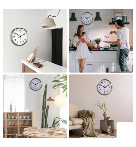 HORLOGE MURALE EN ALUMINIUM - Ø 50 cm - Velleman