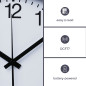 HORLOGE MURALE EN ALUMINIUM - Ø 50 cm HORLOGE MURALE EN ALUMINIUM - Ø 50 cm