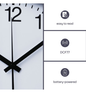 HORLOGE MURALE EN ALUMINIUM - Ø 50 cm - Velleman