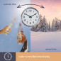 HORLOGE MURALE EN ALUMINIUM - Ø 50 cm HORLOGE MURALE EN ALUMINIUM - Ø 50 cm