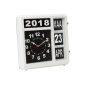 HORLOGE MURALE À CHIFFRES SAUTANTS AVEC CALENDRIER - 31 x 31 cm - NÉERLANDAIS