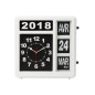 HORLOGE MURALE À CHIFFRES SAUTANTS AVEC CALENDRIER - 31 x 31 cm - FRANÇAIS