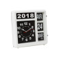 HORLOGE MURALE À CHIFFRES SAUTANTS AVEC CALENDRIER - 31 x 31 cm - FRANÇAIS