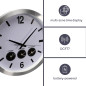 HORLOGE MURALE EN ALUMINIUM AVEC 3 FUSEAUX HORAIRES - Ø 45.5 cm
