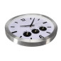 HORLOGE MURALE EN ALUMINIUM AVEC 3 FUSEAUX HORAIRES - Ø 45.5 cm