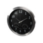 HORLOGE MURALE  EN ALUMINIUM AVEC THERMOMÈTRE & HYGROMÈTRE - Ø 35.5 cm