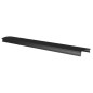 DIFFUSEUR (SUPÉRIEUR) POUR PROFILÉS DE SÉRIE 'WALL LED LAMP, SL' - POLYCARBONATE -  RÉSISTANT AUX UV - 2 m - NOIR OPAQUE