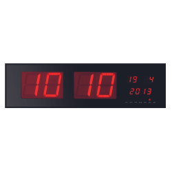 HORLOGE MURALE À AFFICHAGE LED - 83 x 23 x 4 cm - Velleman