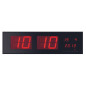 HORLOGE MURALE À AFFICHAGE LED - 83 x 23 x 4 cm