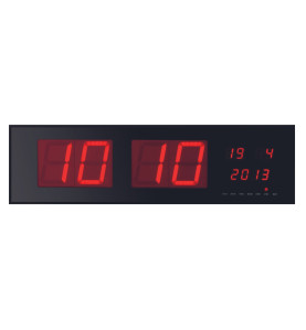 HORLOGE MURALE À AFFICHAGE LED - 83 x 23 x 4 cm - Velleman