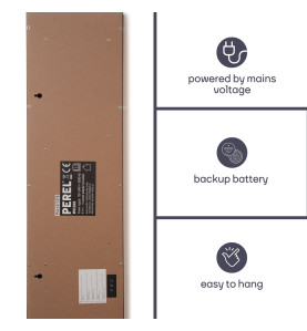 HORLOGE MURALE À AFFICHAGE LED - 83 x 23 x 4 cm - Velleman