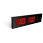 HORLOGE MURALE À AFFICHAGE LED - 83 x 23 x 4 cm