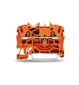 2 conducteurs à travers le bornier 2,5 mm², orange - Velleman