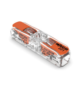 Connecteur d'épissure en ligne avec leviers 0,2 - 4 mm² - pour tous ty
