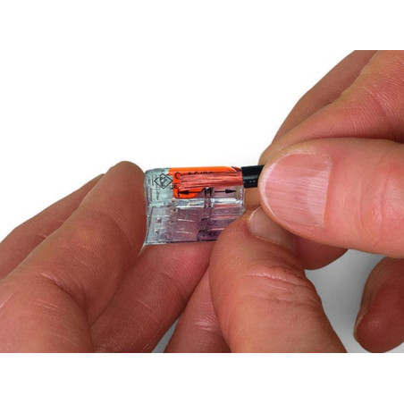 MINI BORNE DE CONNEXION À LEVIER 2 x 0.2 - 4 mm² POUR TOUT TYPE DE CÂBLE