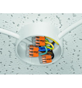 MINI BORNE DE CONNEXION À LEVIER 3 x 0.2 - 4 mm² POUR TOUT TYPE DE CÂB
