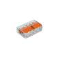 MINI BORNE DE CONNEXION À LEVIER 5 x 0.2 - 4 mm² POUR TOUT TYPE DE CÂBLE