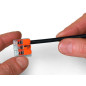 MINI BORNE DE CONNEXION À LEVIER 5 x 0.2 - 4 mm² POUR TOUT TYPE DE CÂBLE