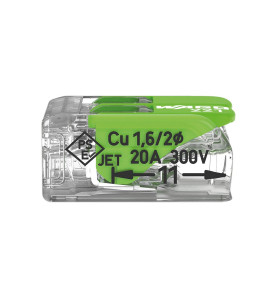 Connecteur d'épissure compact 2 x 0,2 - 4 mm² pour tous types de fils 