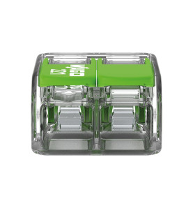 Connecteur d'épissure compact 2 x 0,2 - 4 mm² pour tous types de fils 