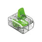 Connecteur d'épissure compact 2 x 0,2 - 4 mm² pour tous types de fils - vert