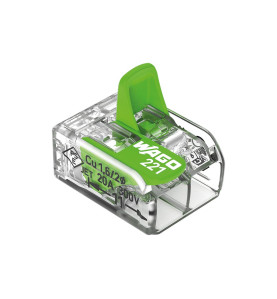 Connecteur d'épissure compact 2 x 0,2 - 4 mm² pour tous types de fils 