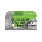 Connecteur d'épissure compact 3 x 0,2 - 4 mm² pour tous types de fils - vert