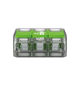 Connecteur d'épissure compact 3 x 0,2 - 4 mm² pour tous types de fils 