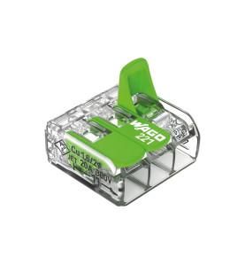 Connecteur d'épissure compact 3 x 0,2 - 4 mm² pour tous types de fils 