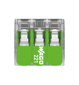 Connecteur d'épissure compact 3 x 0,2 - 4 mm² pour tous types de fils 