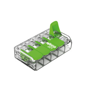 Connecteur d'épissure compact 5 x 0,2 - 4 mm² pour tous types de fils 