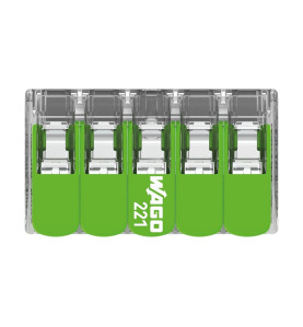Connecteur d'épissure compact 5 x 0,2 - 4 mm² pour tous types de fils 