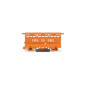 ADAPTATEUR DE FIXATION - SÉRIE 221 - 4 mm² - POUR MONTAGE SUR RAIL 35/MONTAGE PAR VIS - ORANGE