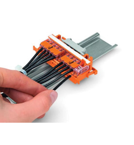 ADAPTATEUR DE FIXATION - SÉRIE 221 - 4 mm² - POUR MONTAGE SUR RAIL 35/