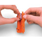 ADAPTATEUR DE FIXATION - SÉRIE 221 - 4 mm² - POUR MONTAGE SUR RAIL 35/MONTAGE PAR VIS - ORANGE