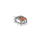 BORNE DE RACCORDEMENT COMPACT - POUR TOUS TYPES DE CONDUCTEURS - MAX. 6 mm² - 2 CONDUCTEURS - AVEC LEVIERS - BOÎTIER TRANSPARENT
