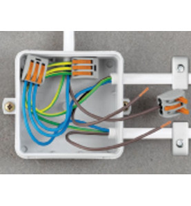 ADAPTATEUR DE FIXATION POUR CONNECTEURS DE 2 À 5 PÔLES, ORANGE - Velle