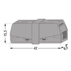 BORNE DE SERVICE POUR LUMINAIRES, GRIS