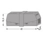 BORNE DE SERVICE POUR LUMINAIRES, GRIS